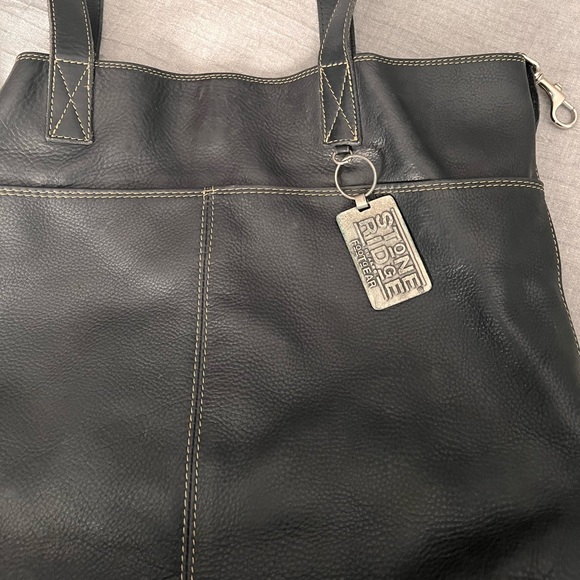 Vintage Stone Ridge leather tote bag - Picture 2 of 8